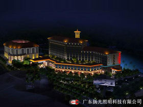 惠州大亚湾华美达酒店(diàn)夜景照明