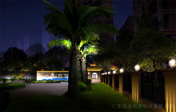 新(xīn)都广场夜景照明设计效果图二