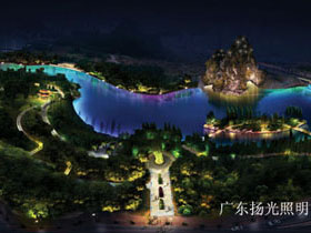 廣西桂林中央公園景觀亮化設計