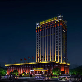 西藏江南國(guó)际大酒店(diàn)夜景照明