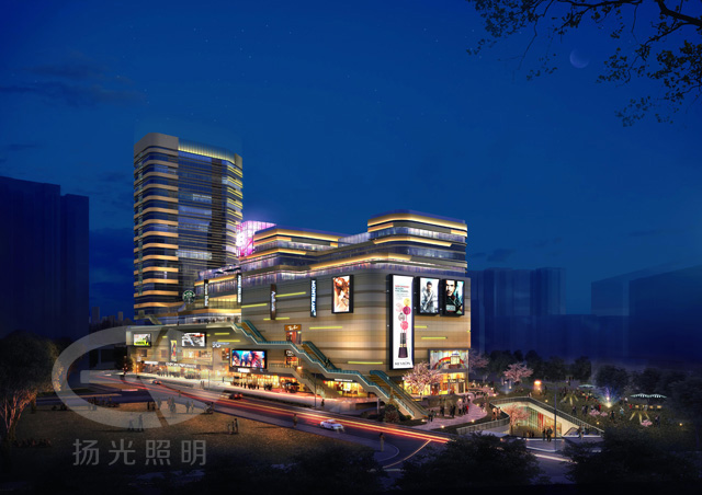 融德商(shāng)业广场景观照明设计效果图二