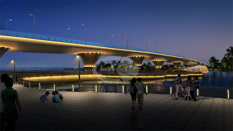 大桥照明工程设计效果图