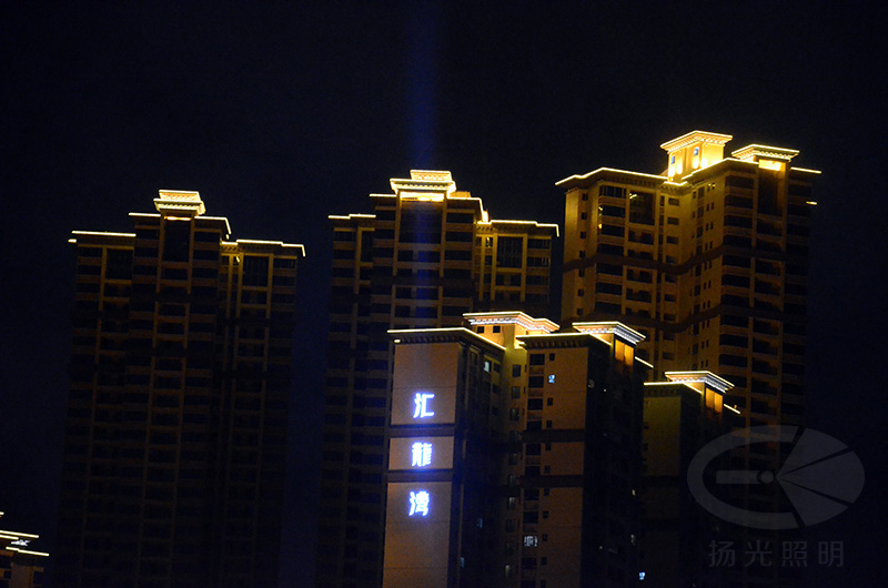 深圳市汇龙湾建筑照明工程实景图