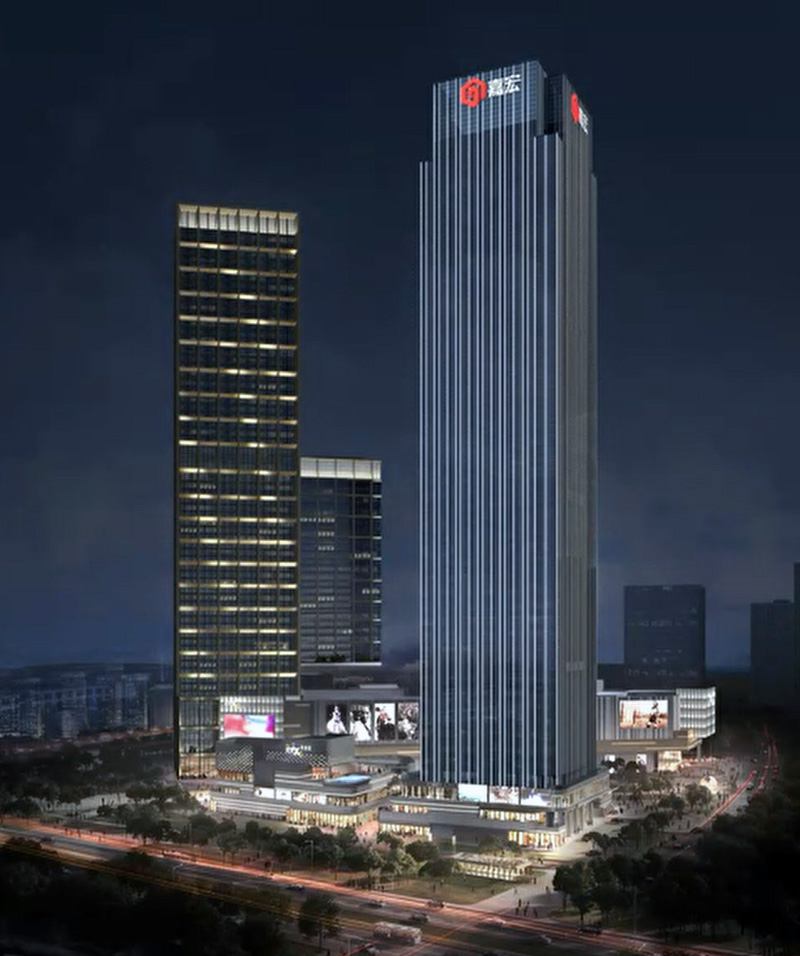 嘉宏國(guó)际大厦泛光照明设计效果图