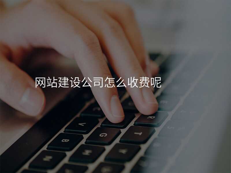 網站建(jian)設(shè)公(gōng)司怎麽收費呢(ne)
