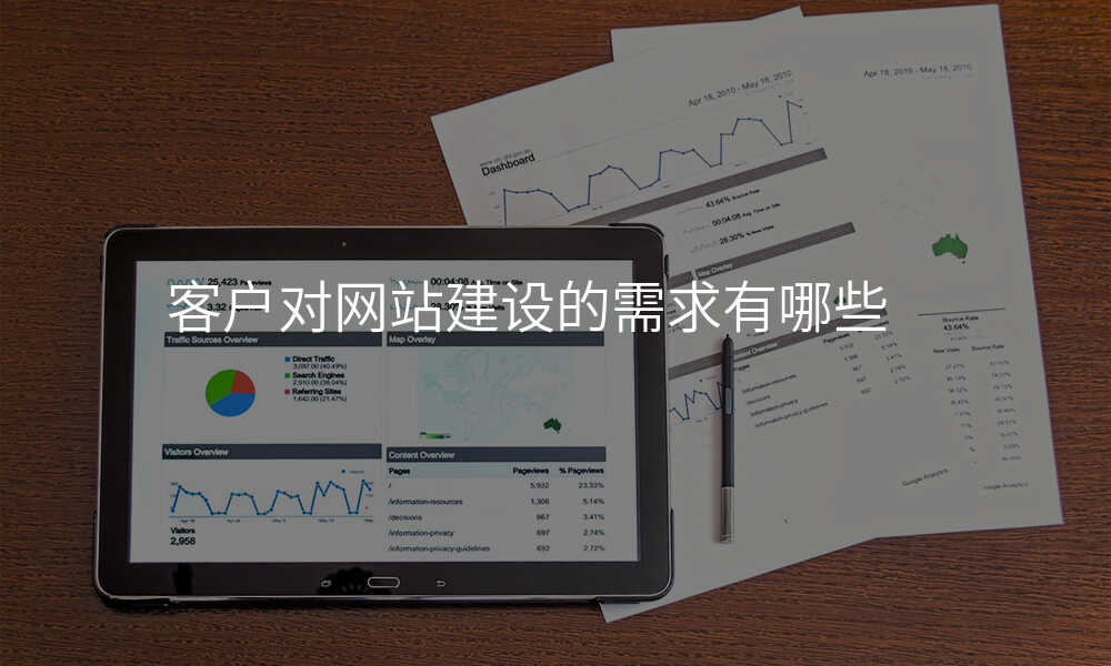 客戶(hu)對網站建(jian)設(shè)的(de)需求有(yǒu)哪些
