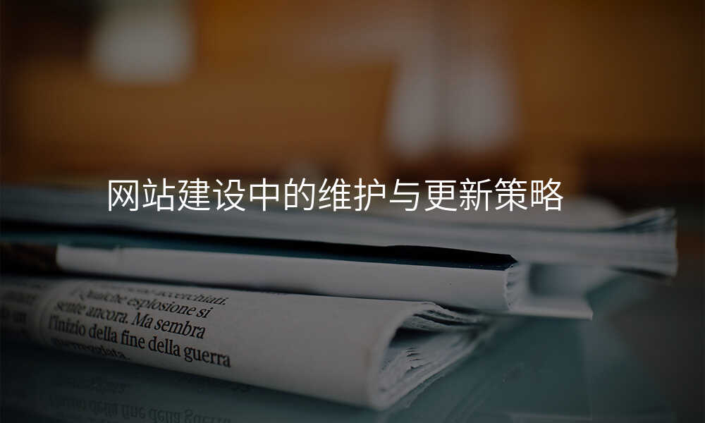 網站建(jian)設(shè)中(zhong)的(de)維(wei)護與更新(xin)策略