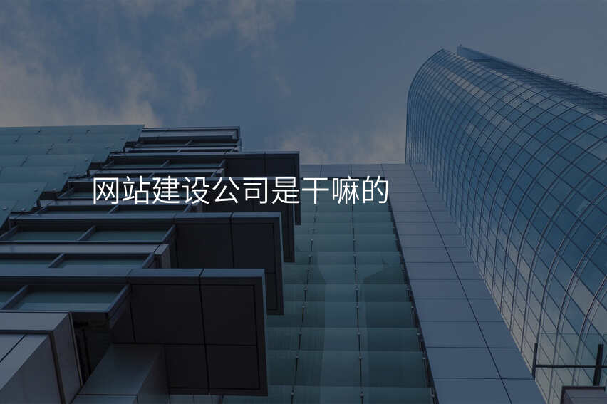 網站建(jian)設(shè)公(gōng)司昰(shi)幹嘛的(de)
