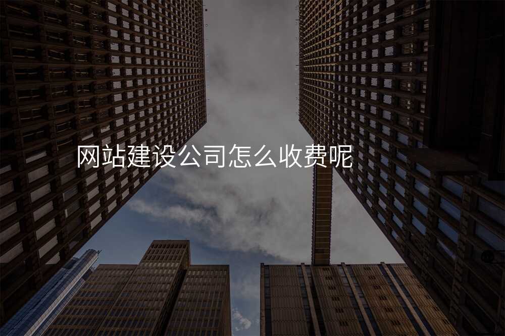 網站建(jian)設(shè)公(gōng)司怎麽收費呢(ne)