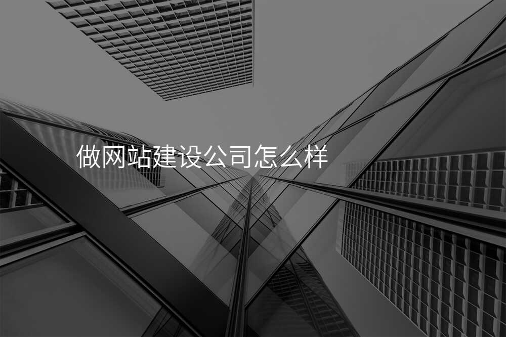 做網站建(jian)設(shè)公(gōng)司怎麽樣
