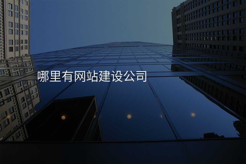哪裏有(yǒu)網站建(jian)設(shè)公(gōng)司