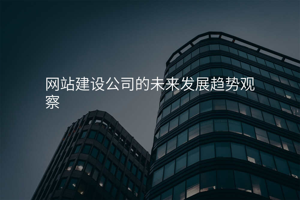 網站建(jian)設(shè)公(gōng)司的(de)未來髮(fa)展(zhan)趨勢(shi)觀察
