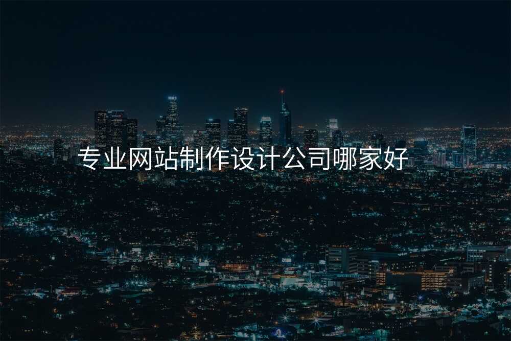 專(zhuan)業網站製(zhi)作(zuò)設(shè)計(ji)公(gōng)司哪傢(jia)好